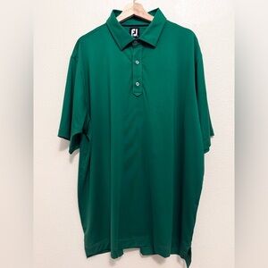 FootJoy ProDry Lisle Polo 2XL Forest Green Performance Golf Shirt
